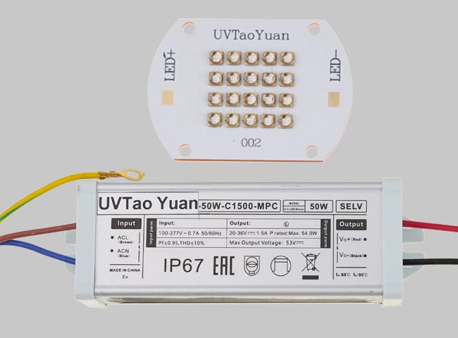UV LED Lights 395nm 50W+Driver